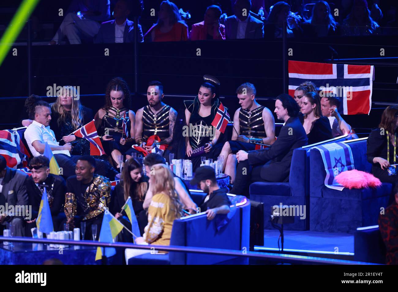 Liverpool, Royaume-Uni. 13th mai 2023. Alessandra, représentant la Norvège, lors des finales Eurovision 2023 à Liverpool Arena, en Angleterre, sur 13 mai 2023. Photo: Sanjin Strukic/PIXSELL crédit: Pixsell/Alay Live News Banque D'Images