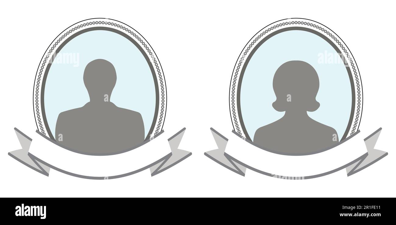 photo de signature de bannière cadre vintage Illustration de Vecteur