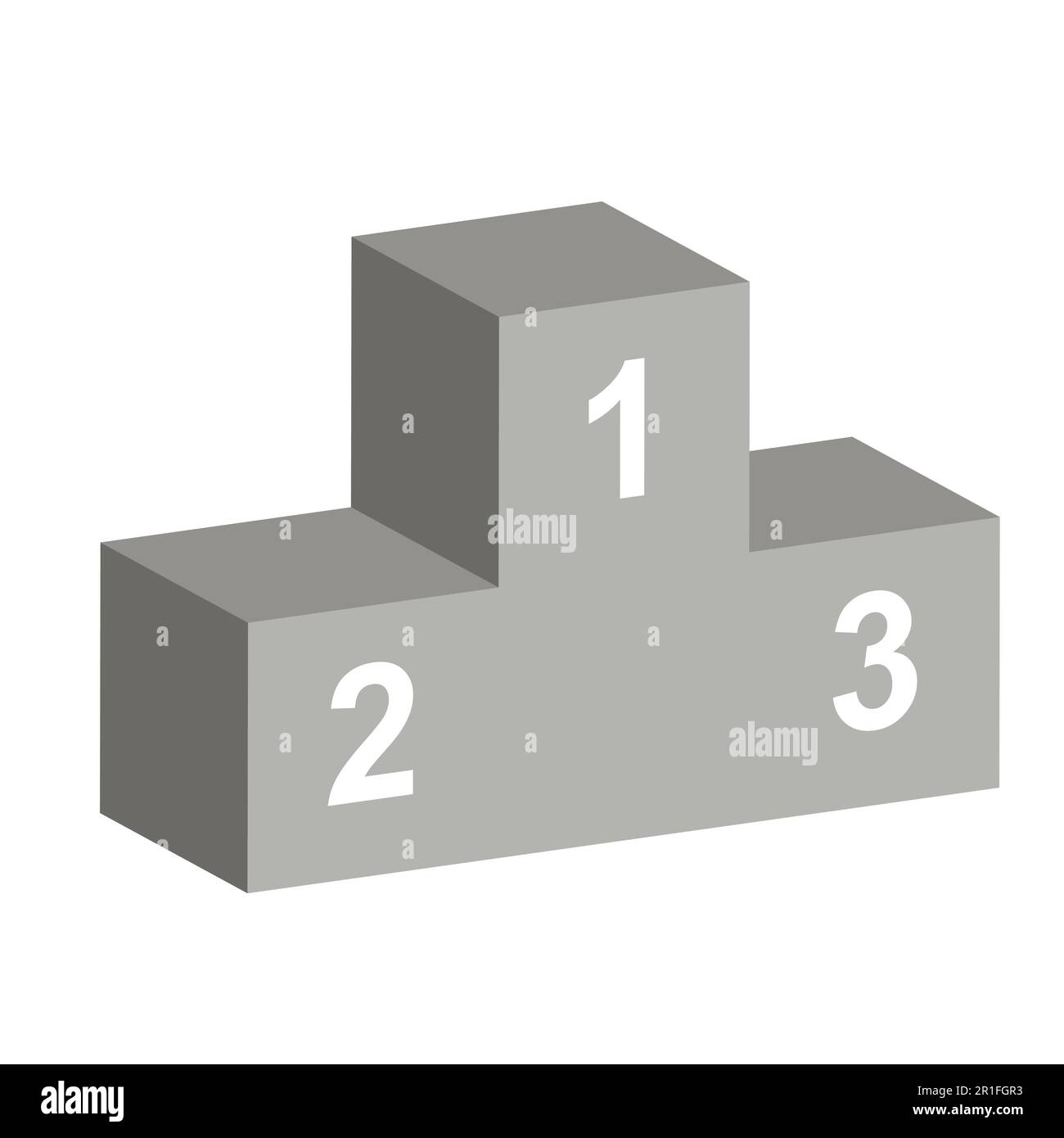 podium 3d pour remettre des médailles aux vainqueurs de compétitions sportives Illustration de Vecteur
