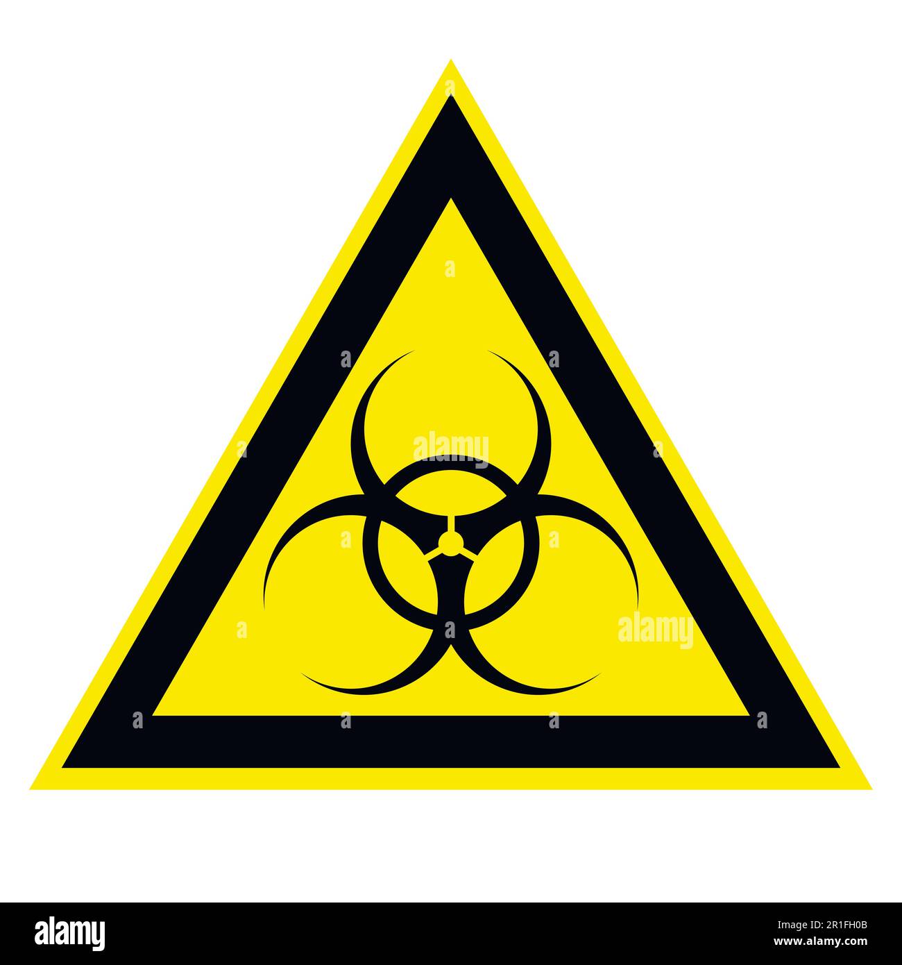 Danger biologique signe activité biologique Illustration de Vecteur