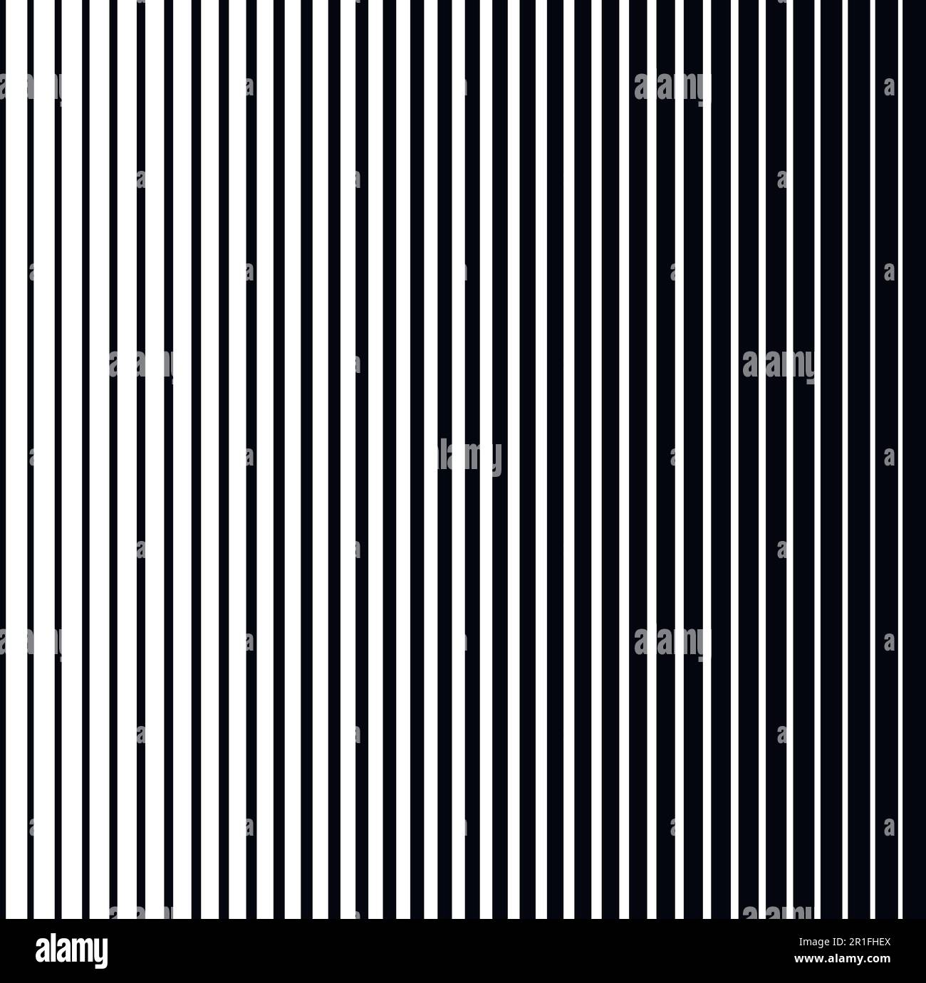 Motif de bandes verticales en demi-ton noir et blanc Illustration de Vecteur
