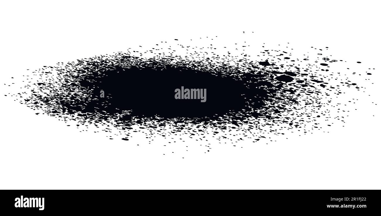 projection de peinture pistolet de pulvérisation aérographe pulvérisé Illustration de Vecteur