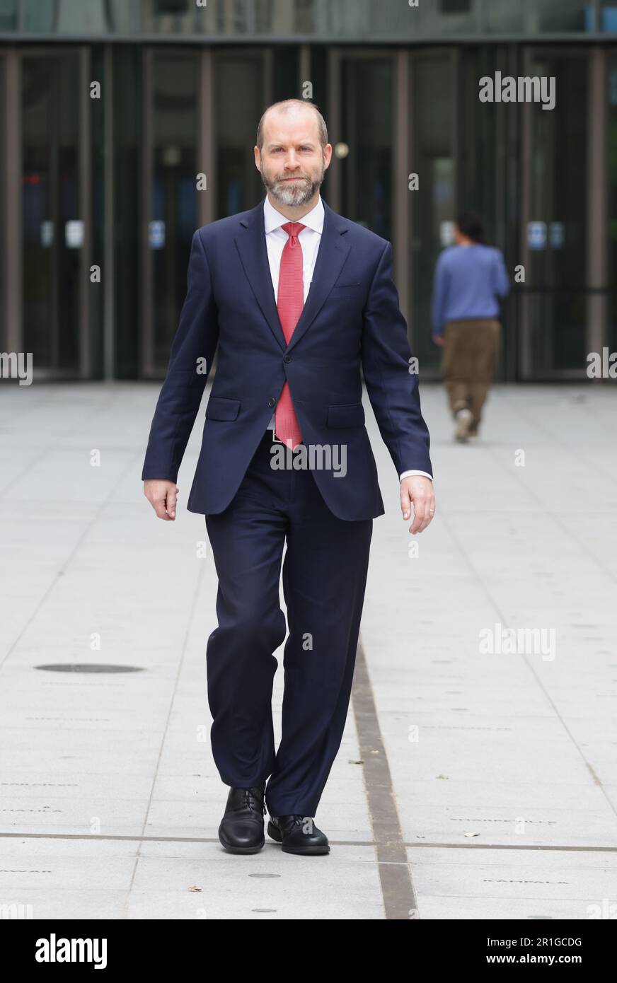 Jonathan Reynolds, secrétaire d'affaires de l'ombre, à la BBC Broadcasting House à Londres, à paraître sur le programme d'affaires courantes de la BBC One, dimanche avec Laura Kuenssberg. Date de la photo: Dimanche 14 mai 2023. Banque D'Images