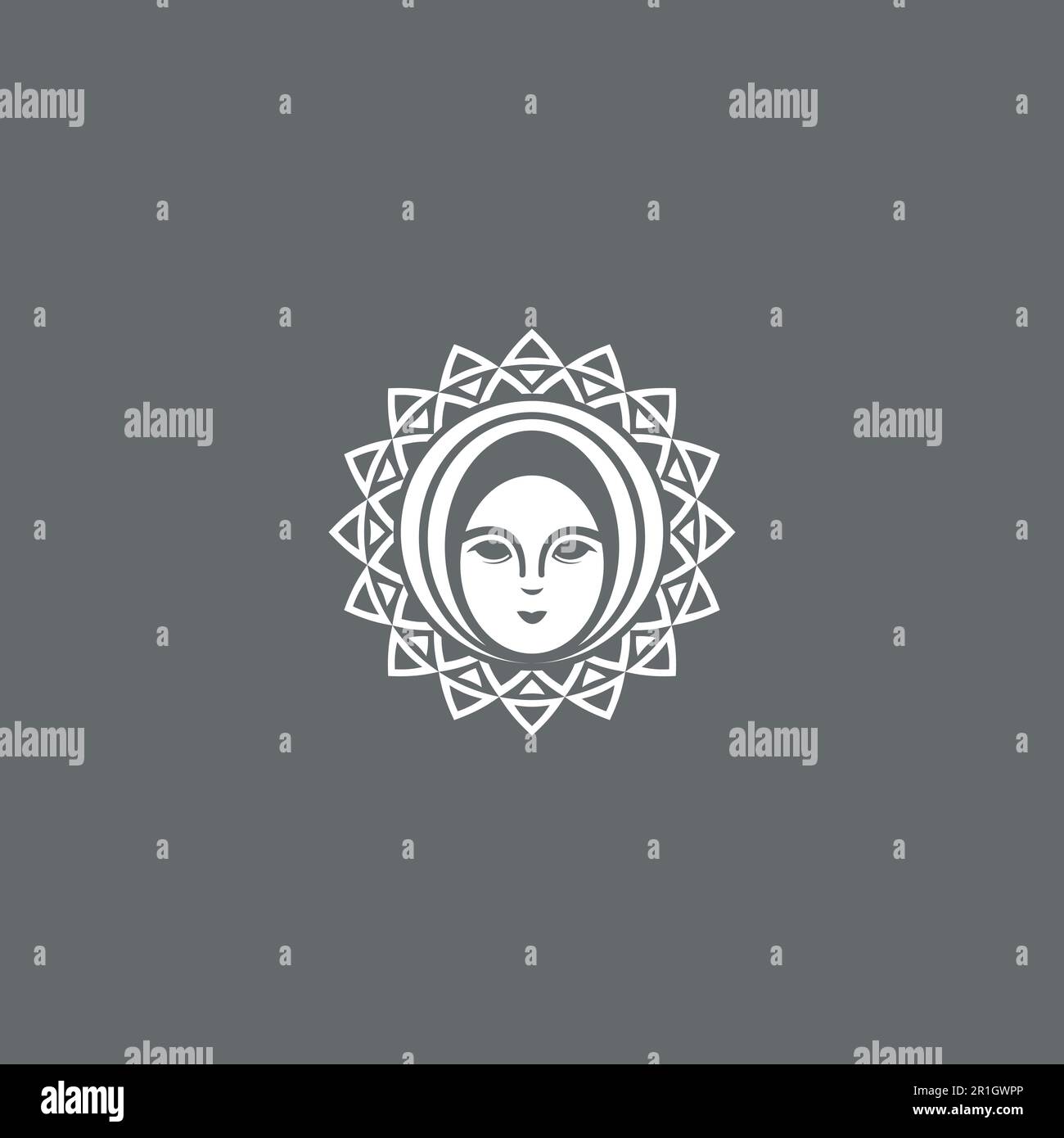 Logo femme ou icône Illustration de Vecteur