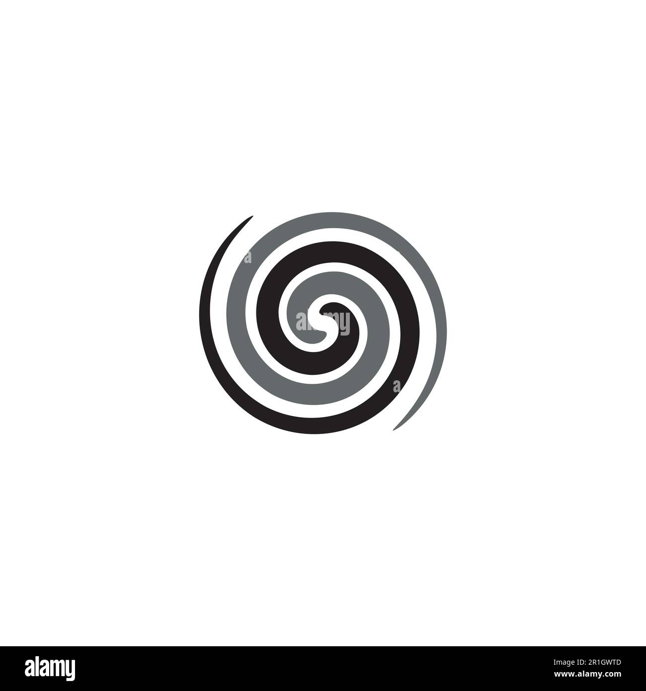 Logo en spirale ou icône Illustration de Vecteur