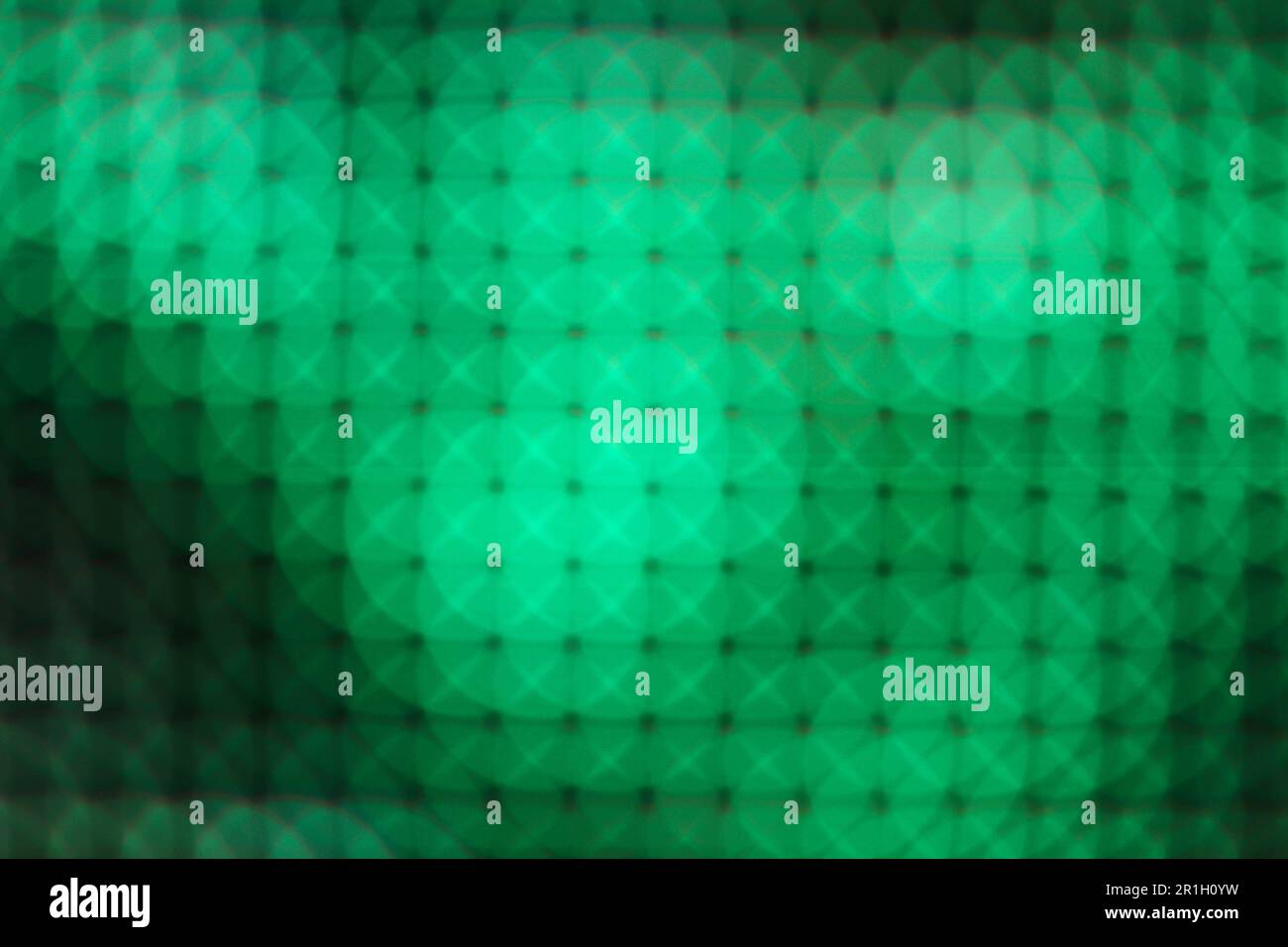 Résumé gros plan vert motif de LED Ecran flou, arrière-plan de mise au point douce de LED. Banque D'Images