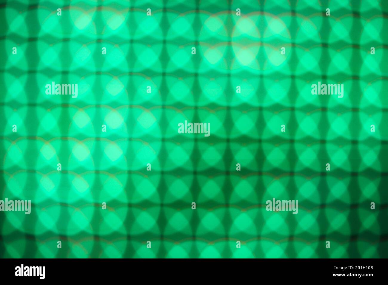 Résumé gros plan vert motif de LED Ecran flou, arrière-plan de mise au point douce de LED. Banque D'Images
