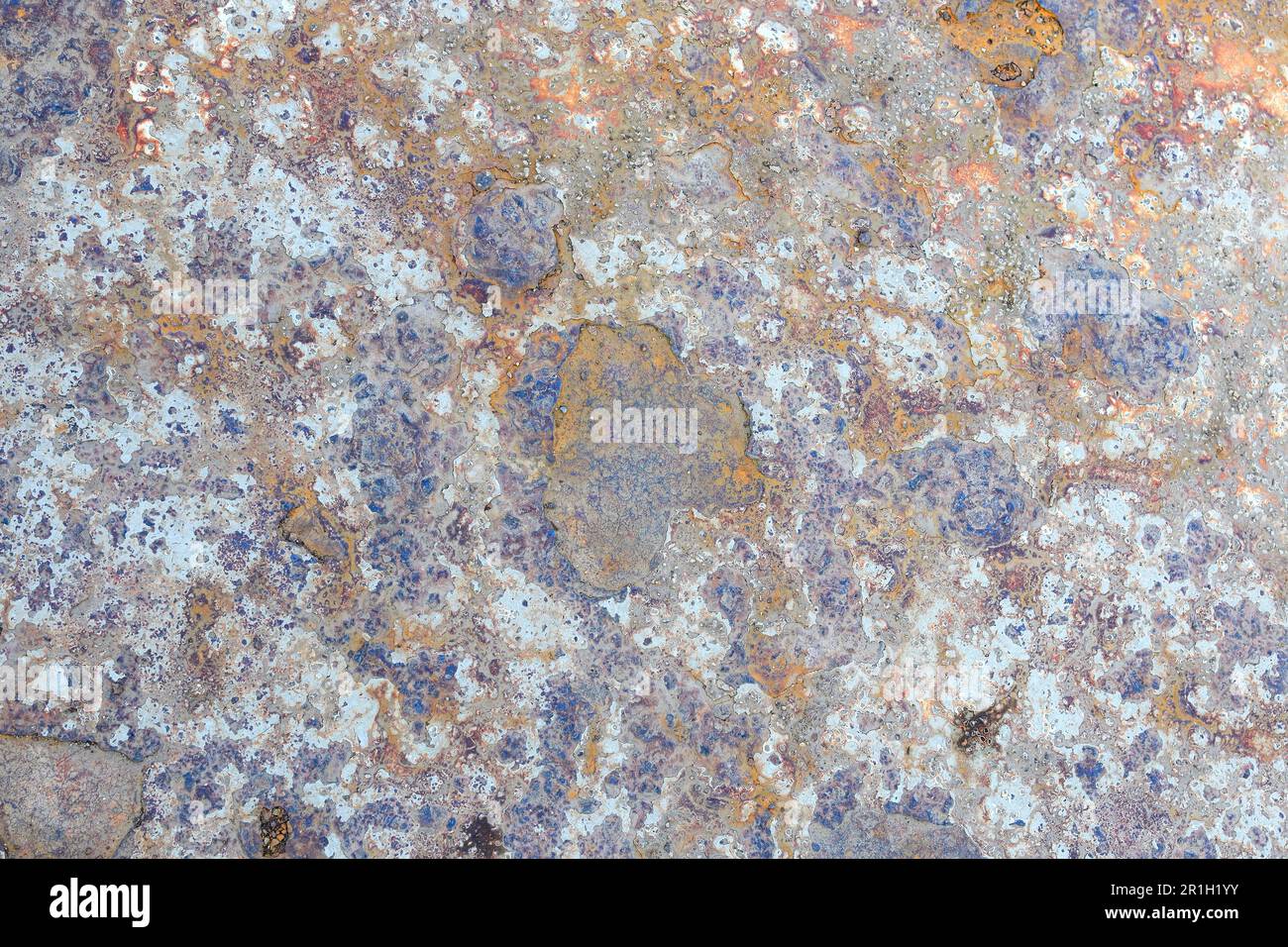 détérioration des métaux. Corrosion du métal. Rouille et corrosion dans ...