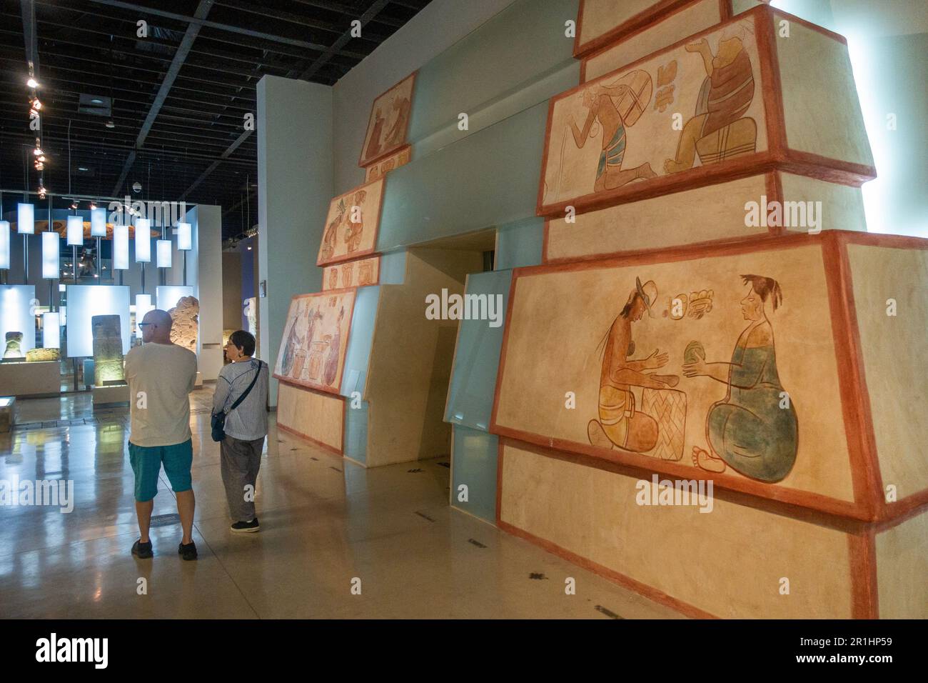 Grand Musée du monde maya de Merida Yucatan Mexique Banque D'Images