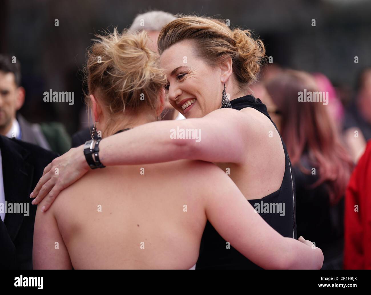 Kate Winslet et Mia Threapleton assistent aux BAFTA Television Awards 2023 au Royal Festival Hall, Londres. Date de la photo: Dimanche 14 mai 2023. Banque D'Images