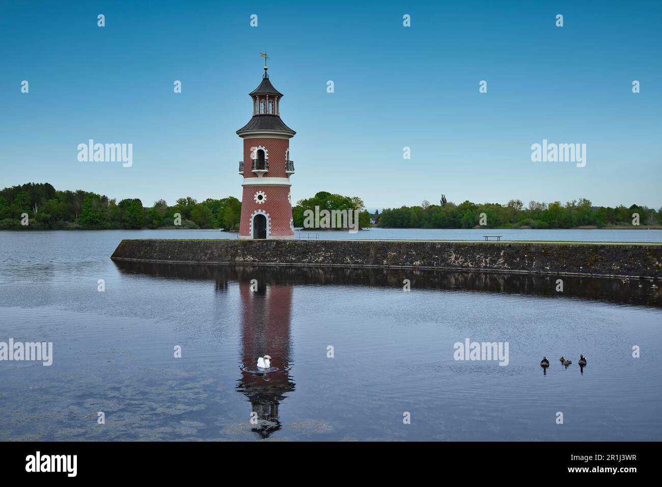 Phare de Moritzburg Banque D'Images