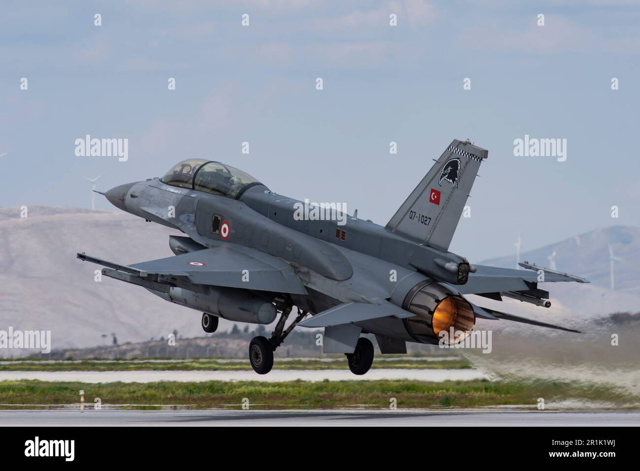 Faucons de combat turc f-16 attachés à divers escadrons de combat qui ont démonté l'aigle anatolien de Konya 2023 Turquie 05 10 2023 f-16C F-16D Banque D'Images