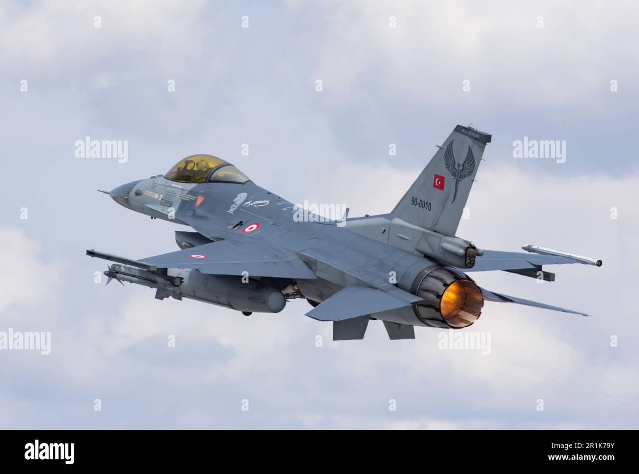 Konya aigle anatolien 2023 Turquie 05 10 2023 F-16C bloc 40 Faucon de combat décollage Konya aigle anatolien exercices (90-0010) de 191 Filo Hancer 'd Banque D'Images