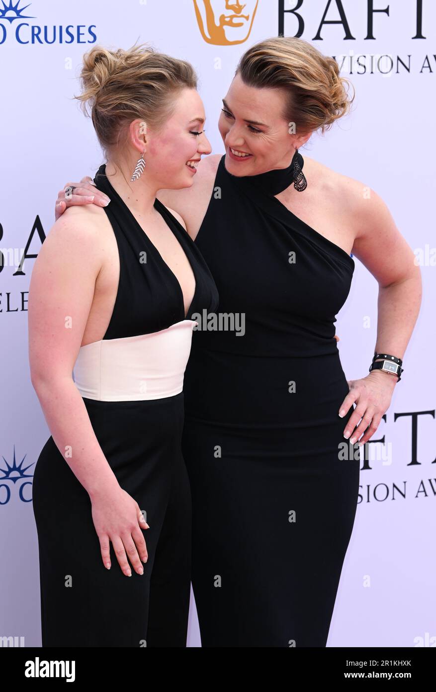 Londres, Royaume-Uni. 14th mai 2023. Londres, Royaume-Uni. 14 mai 2023. Mia Threapleton et Kate Winslet arrivent aux BAFTA Television Awards avec P&O Cruises, au Royal Festival Hall de Londres. Crédit : Doug Peters/Alamy Live News Banque D'Images