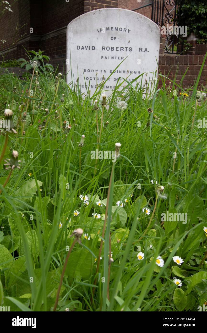 La tombe de l'artiste David Roberts RA West Norwood Cemetery, l'un des cimetières « du sept » de Londres, Londres, Angleterre, Royaume-Uni Banque D'Images