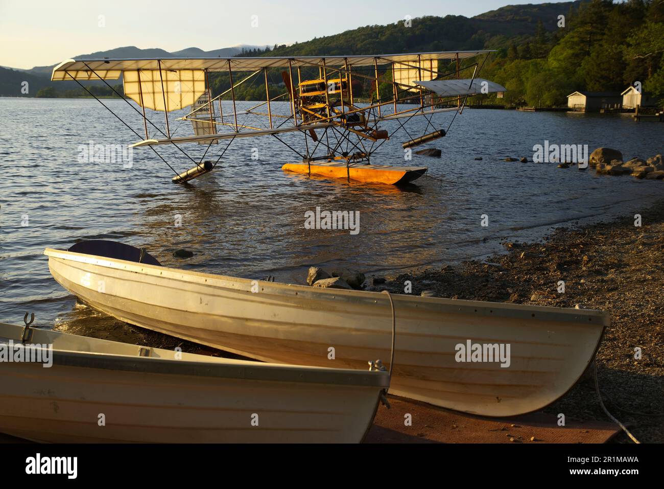 Lakes Flying Company Limited Waterbird Replica, Windermere, Cumbria, Angleterre, Banque D'Images