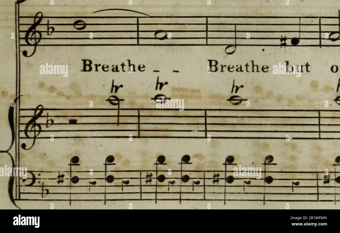 'L'ouverture, et l'ensemble de la musique à Aladin, ou, la merveilleuse lampe : un opéra de fées en trois actes, interprété au Théâtre Royal Drury Lane' (1826) Banque D'Images