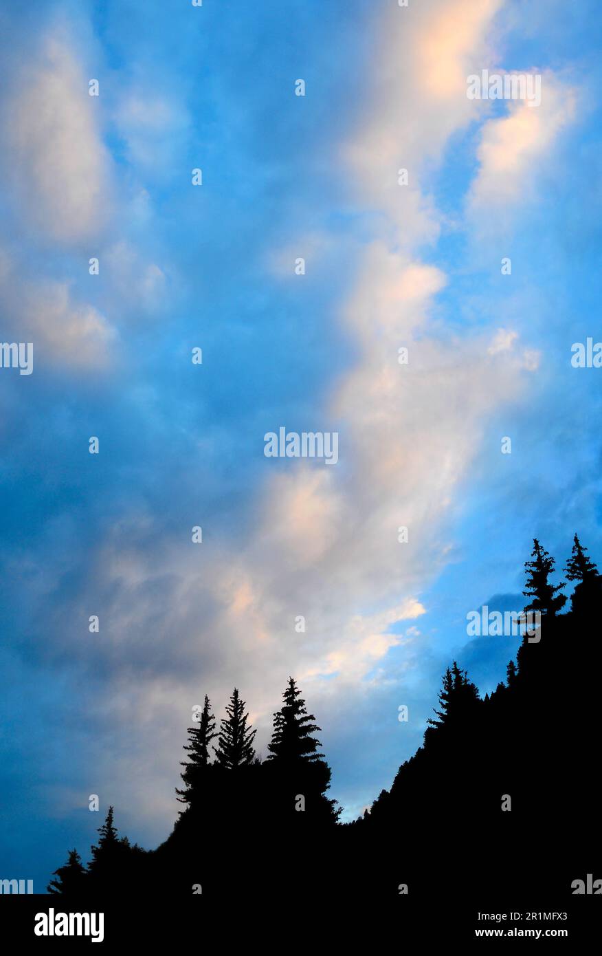 Ciel en soirée dans le Colorado Banque D'Images