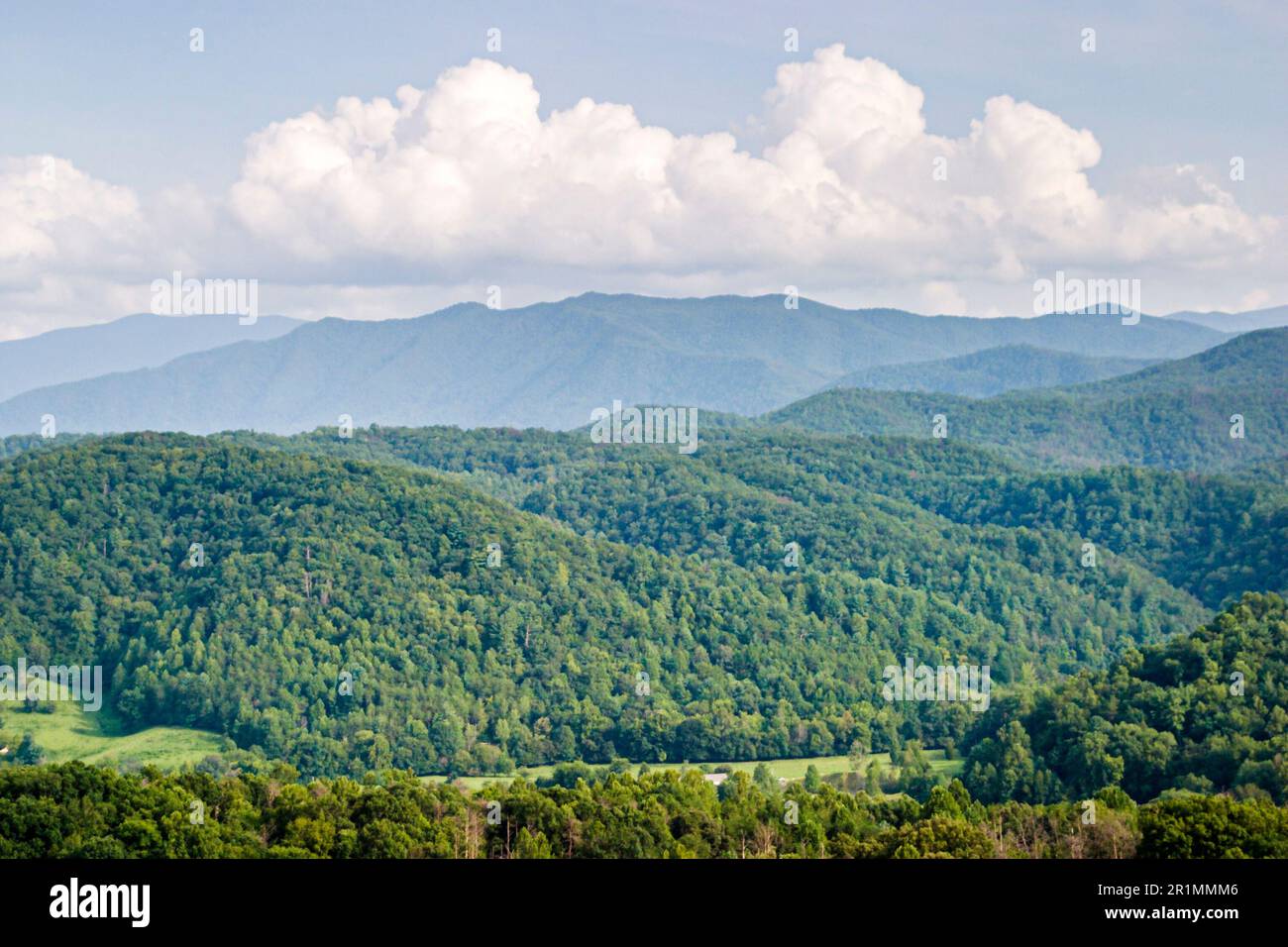 Tennessee Great Smoky Mountains National Park South Appalachian, nature paysage pittoresque de crêtes, Banque D'Images