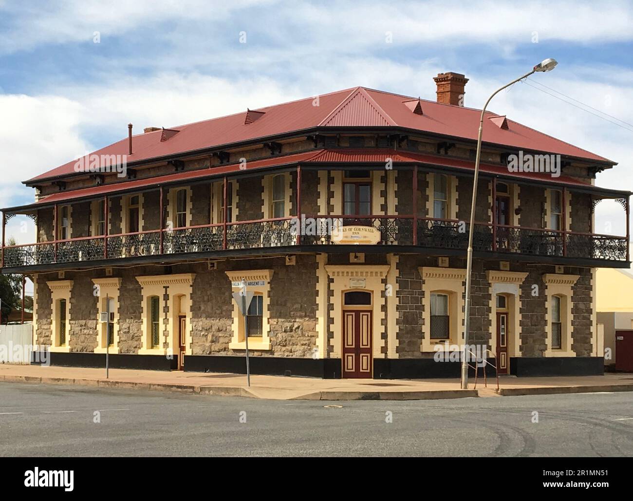 Ancien pub Duke of Cornwall construit en 1886 à Broken Hill, Nouvelle-Galles du Sud, Australie Banque D'Images