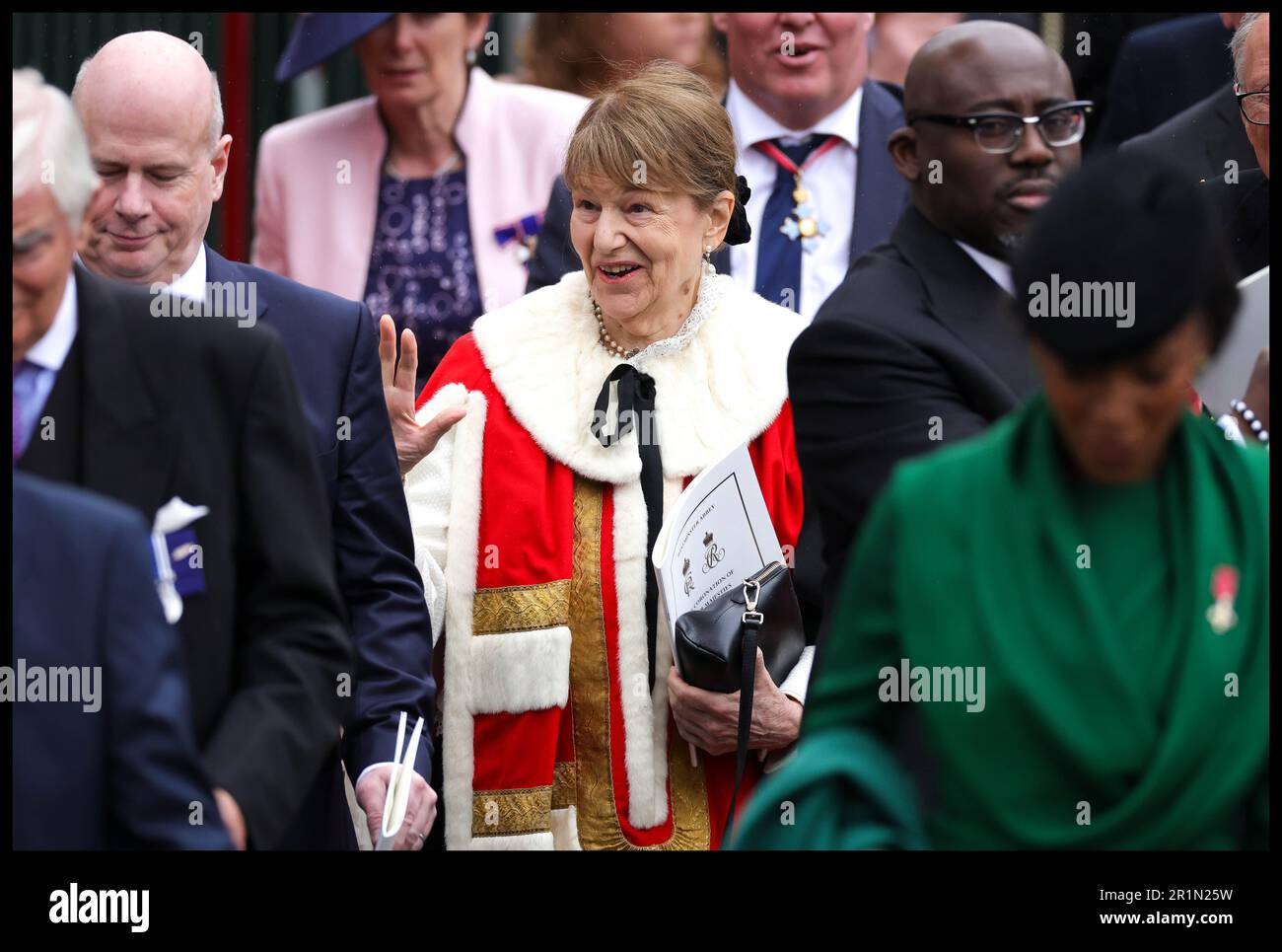 Image ©sous licence de Parsons Media. 06/05/2023. Londres, Royaume-Uni. Les invités assistent au couronnement de sa Majesté le roi Charles III et de sa Majesté la reine Consort à l'abbaye de Westminster. Photo par Andrew Parsons / Parsons Media Banque D'Images