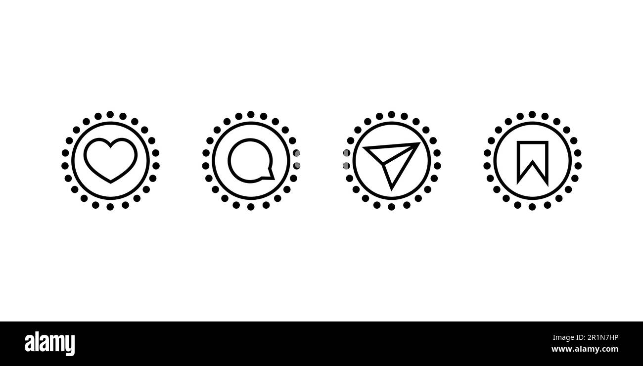Boutons de réglage, icônes de vecteur linéaire. Illustration de Vecteur