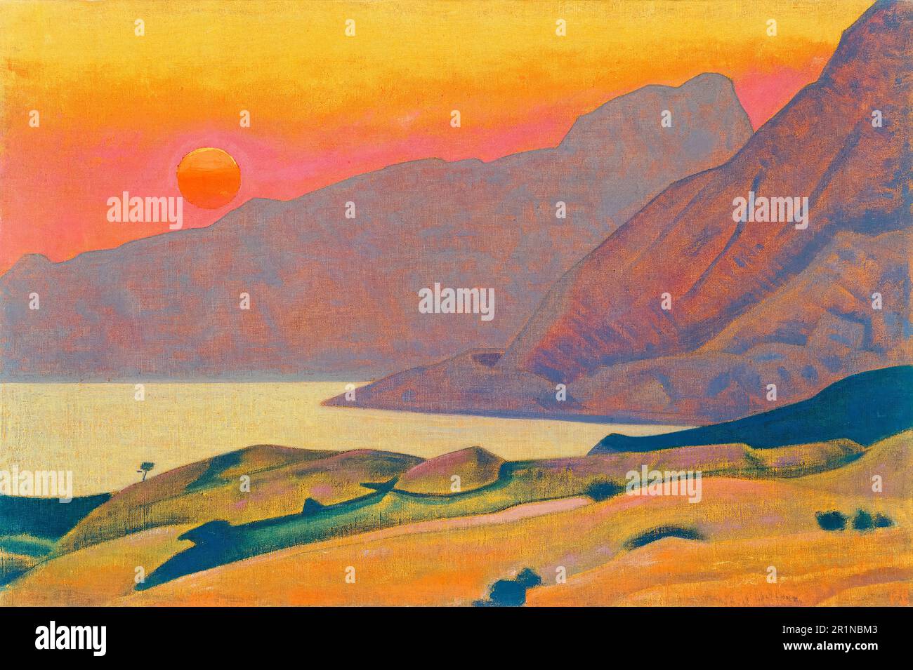 Nicholas Roerich, Monhegan, Maine, peinture de paysage 1922 Banque D'Images