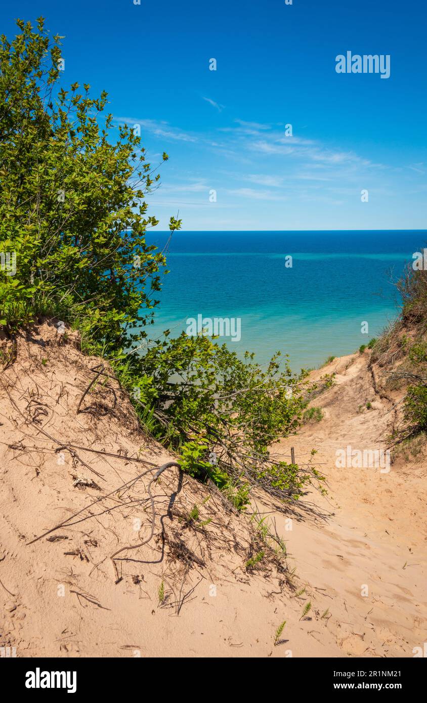 Pictured Rocks National Lakeshore au Michigan Banque D'Images