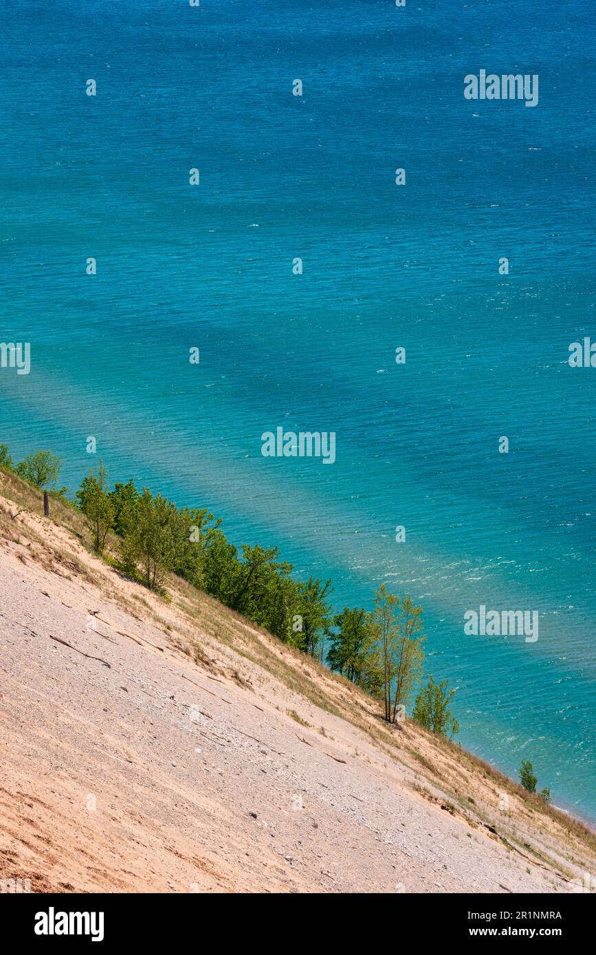 Sleeping Bear Dunes National Lakeshore au Michigan Banque D'Images