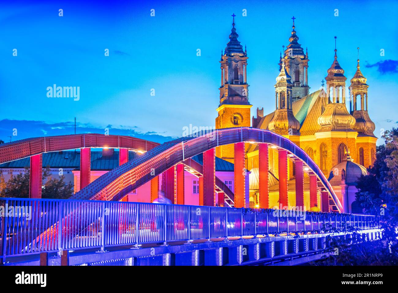 Basilique de consigner vos bagages Saint Pierre et Saint Paul à Poznan, l'une des plus anciennes églises de Pologne Banque D'Images