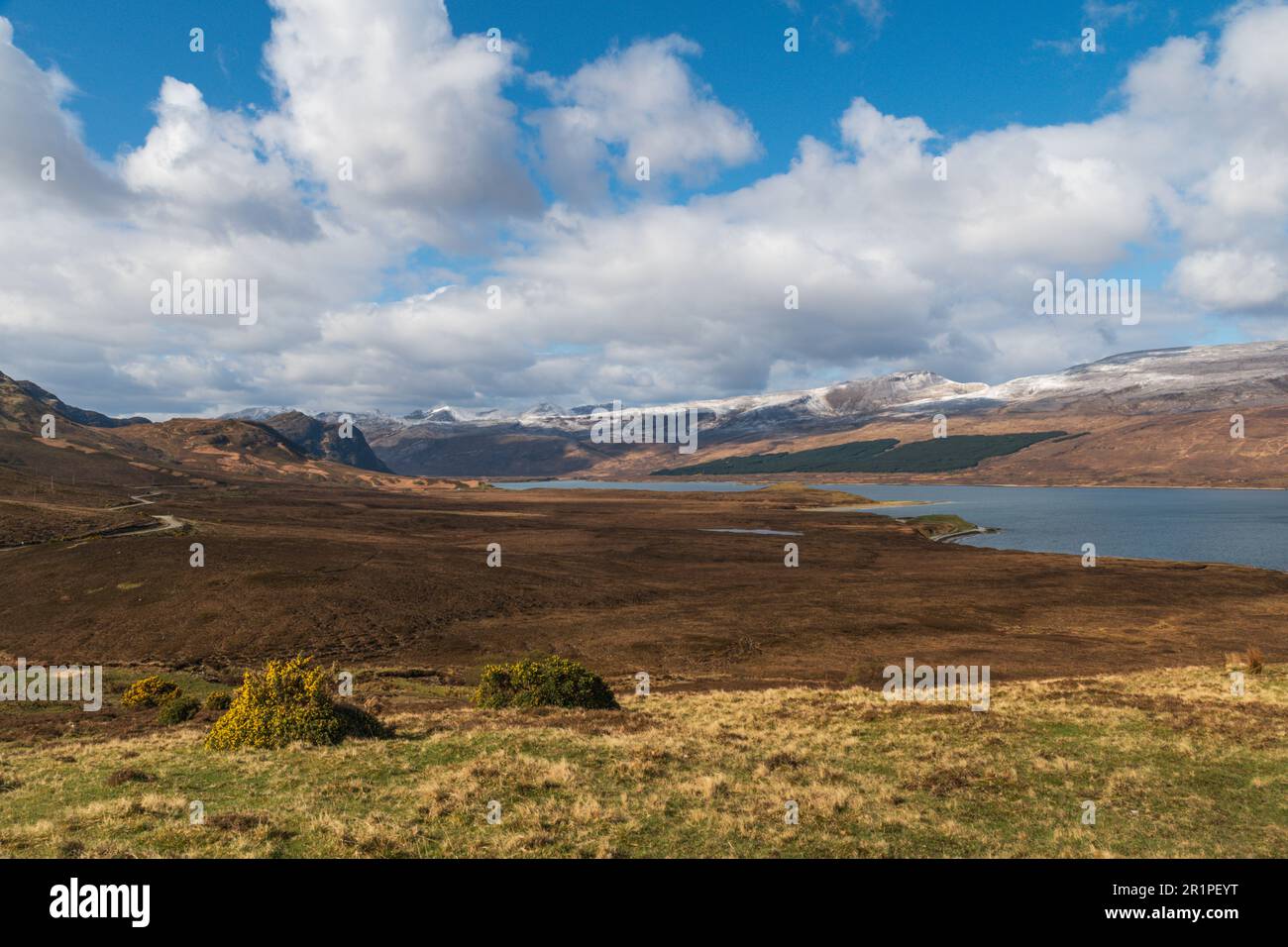 Loch Eribol sur le NC500 à Sutherland, en Écosse. Banque D'Images