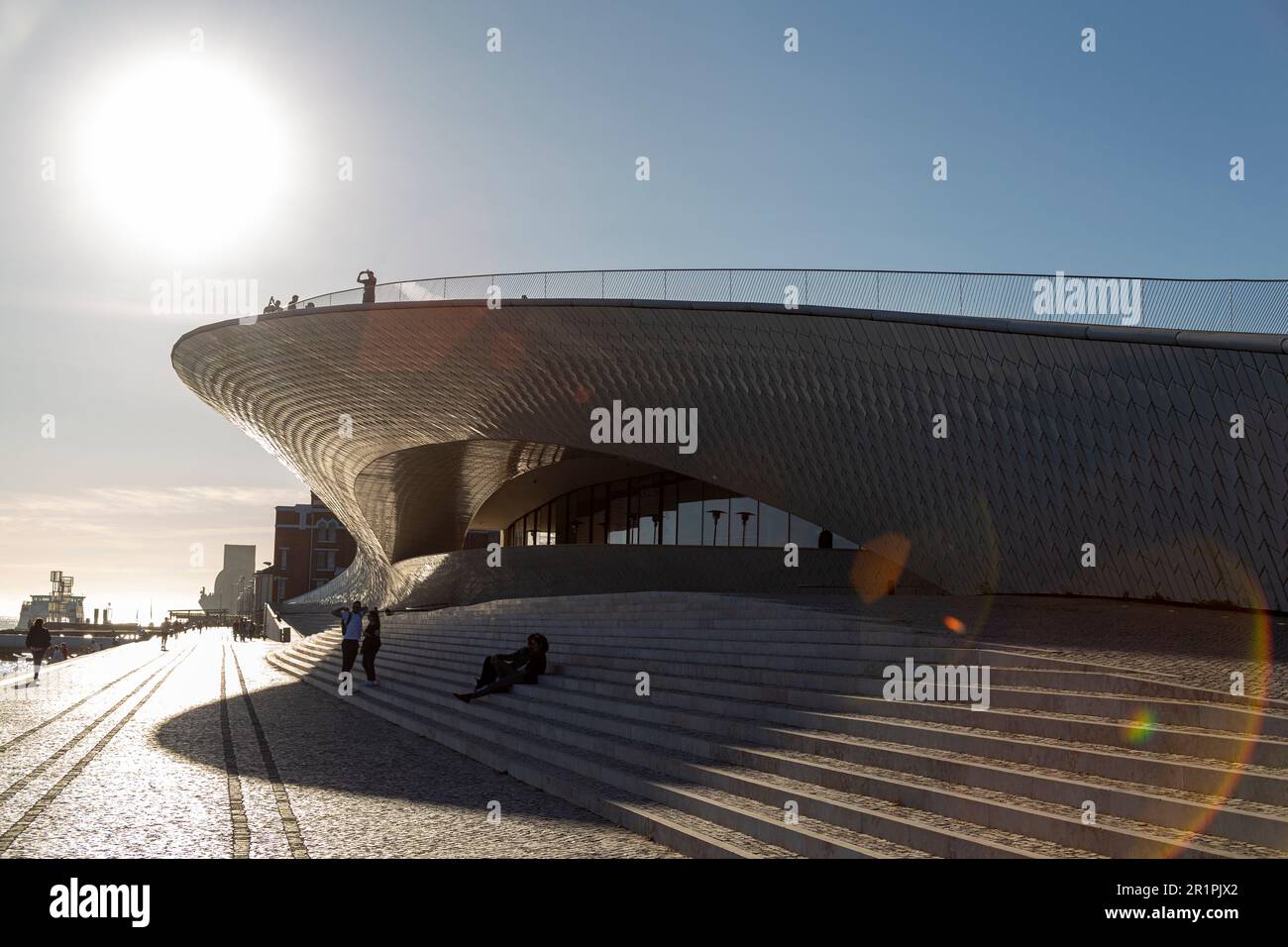 Lisbonne, Portugal : Musée d'Art, d'Architecture et de technologie sur la promenade du Tage à Lisbonne, Portugal. Banque D'Images