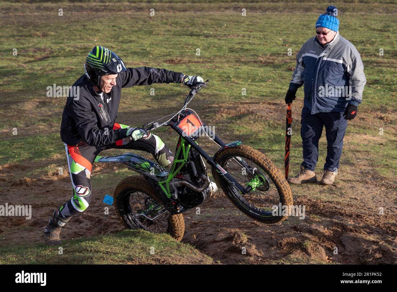 Norwich Vikings Motocross Trials Meeting à Cadders Hill, Lyng, Norfolk, Royaume-Uni. Banque D'Images