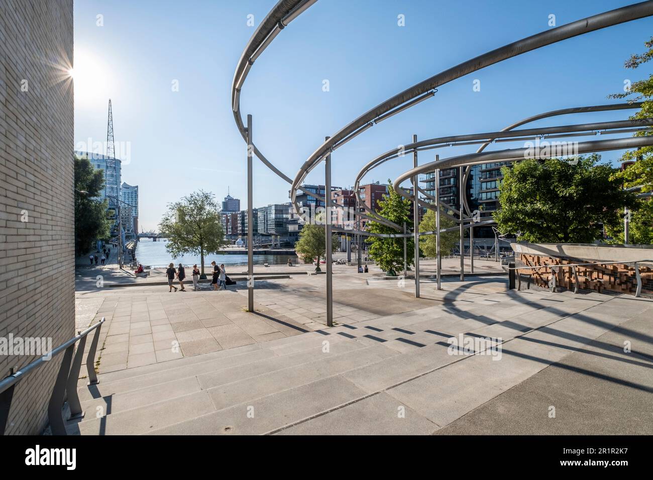 Terrasses de Megellan à Hambourg Hafencity, Hambourg, Allemagne du Nord, Allemagne, Europe Banque D'Images