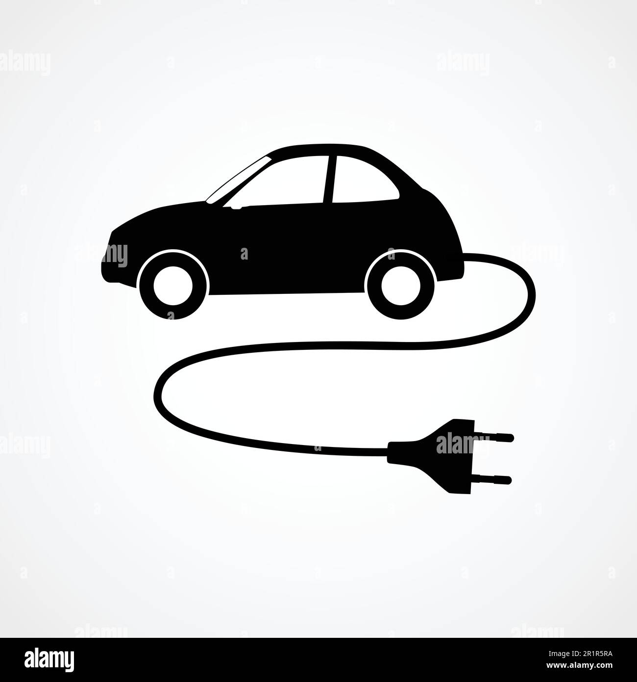 Symbole De Voiture Électrique Illustration de Vecteur
