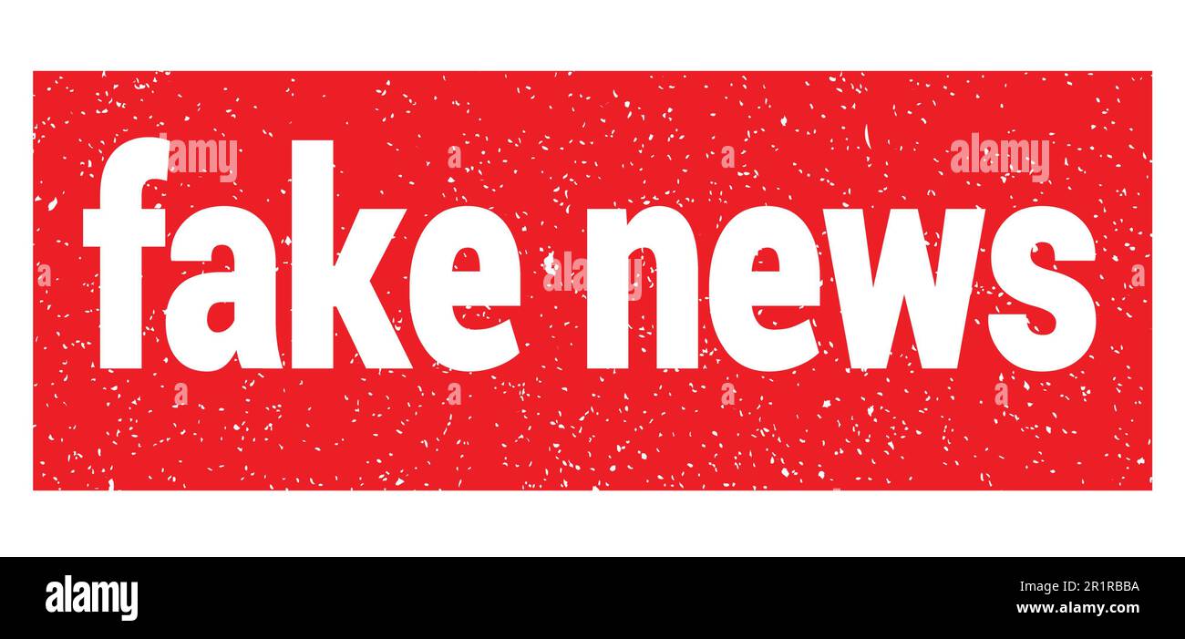 faux texte écrit sur le timbre rouge grungy. Banque D'Images