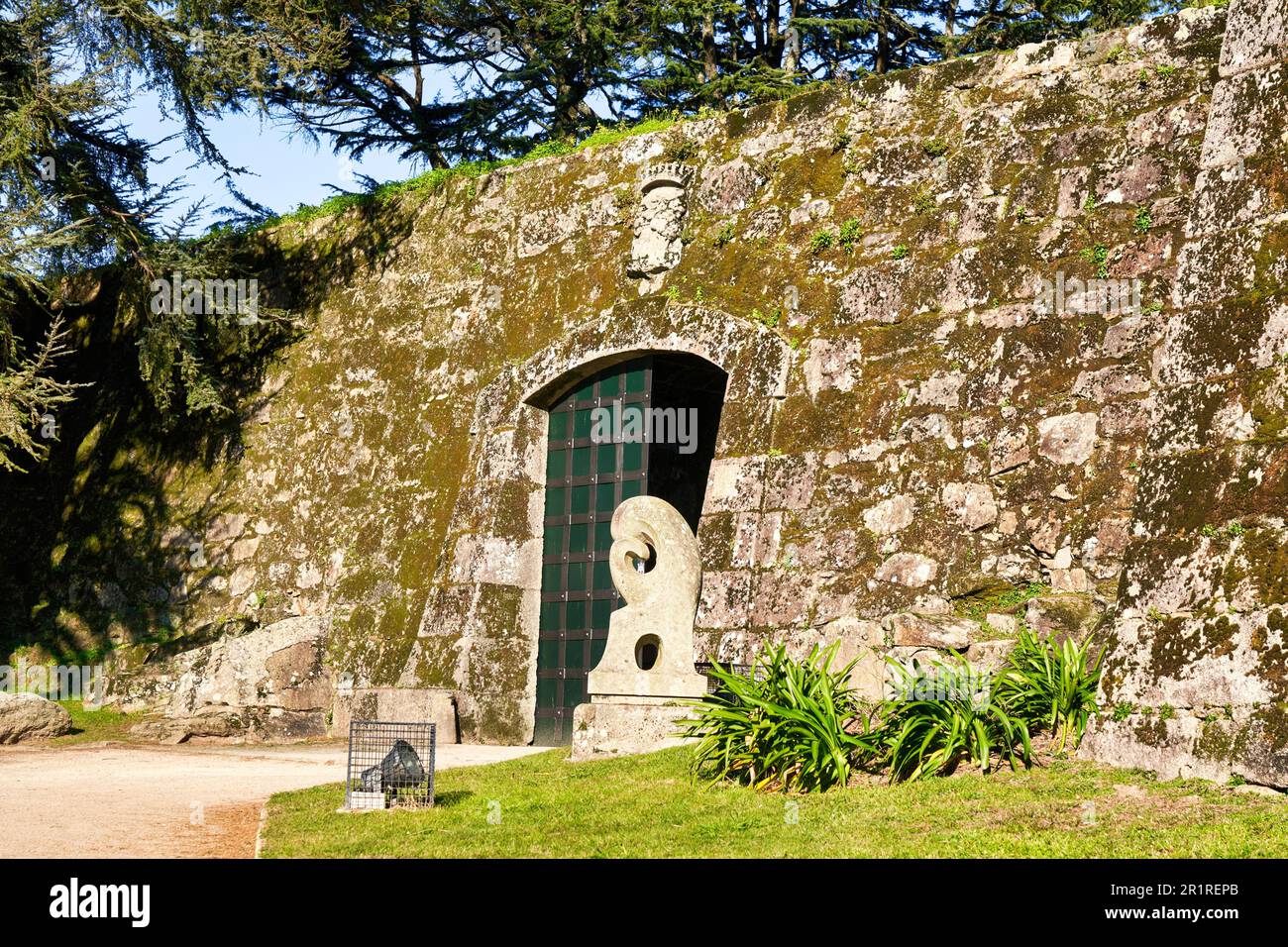 O Castro Castle, Monte do Castro Park, Vigo, Pontevedra, Galice, Espagne. Le château de Castro, également connu sous le nom de Monte do Castro Park, est un magnifique Banque D'Images