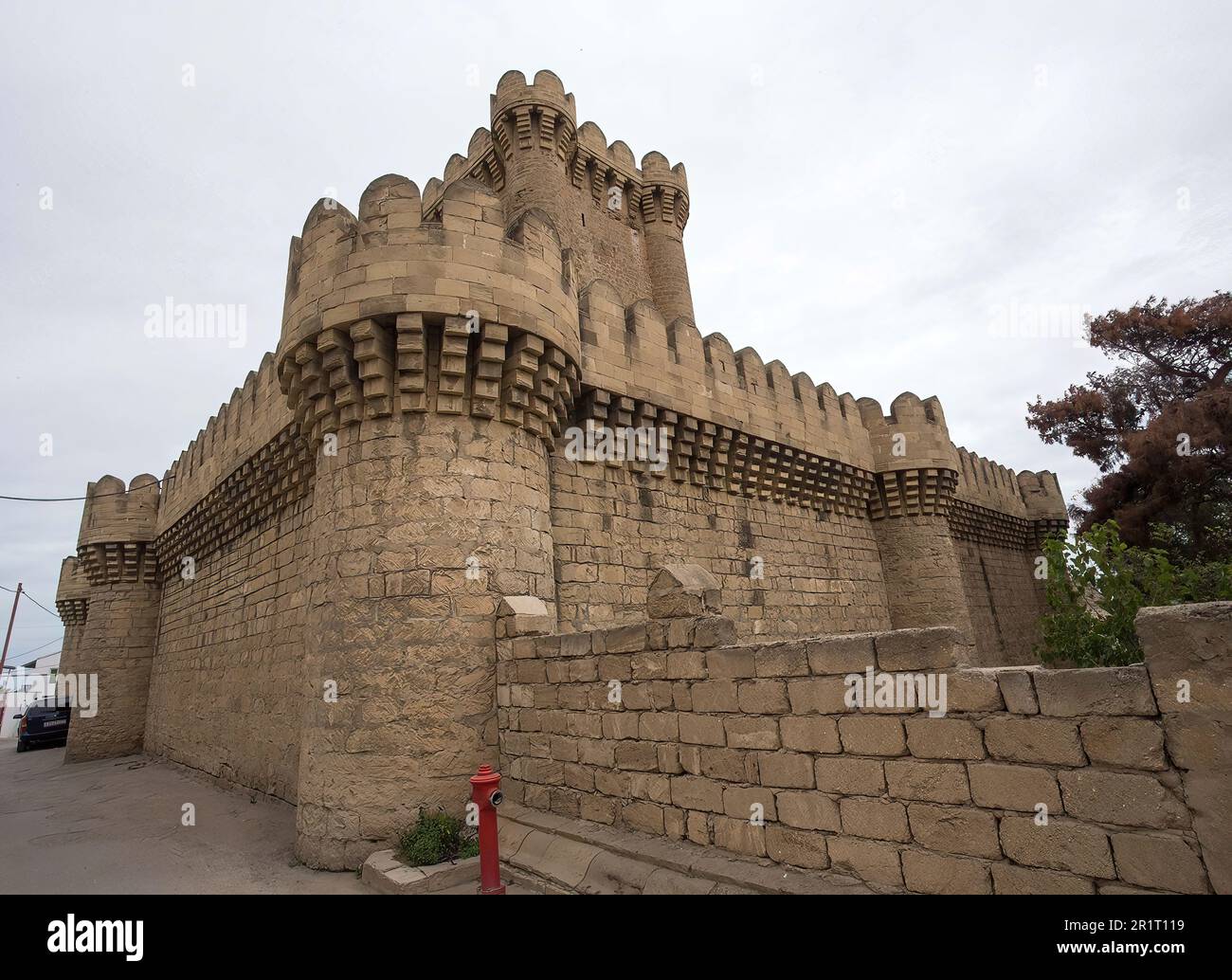 Un formidable donjon Banque D'Images