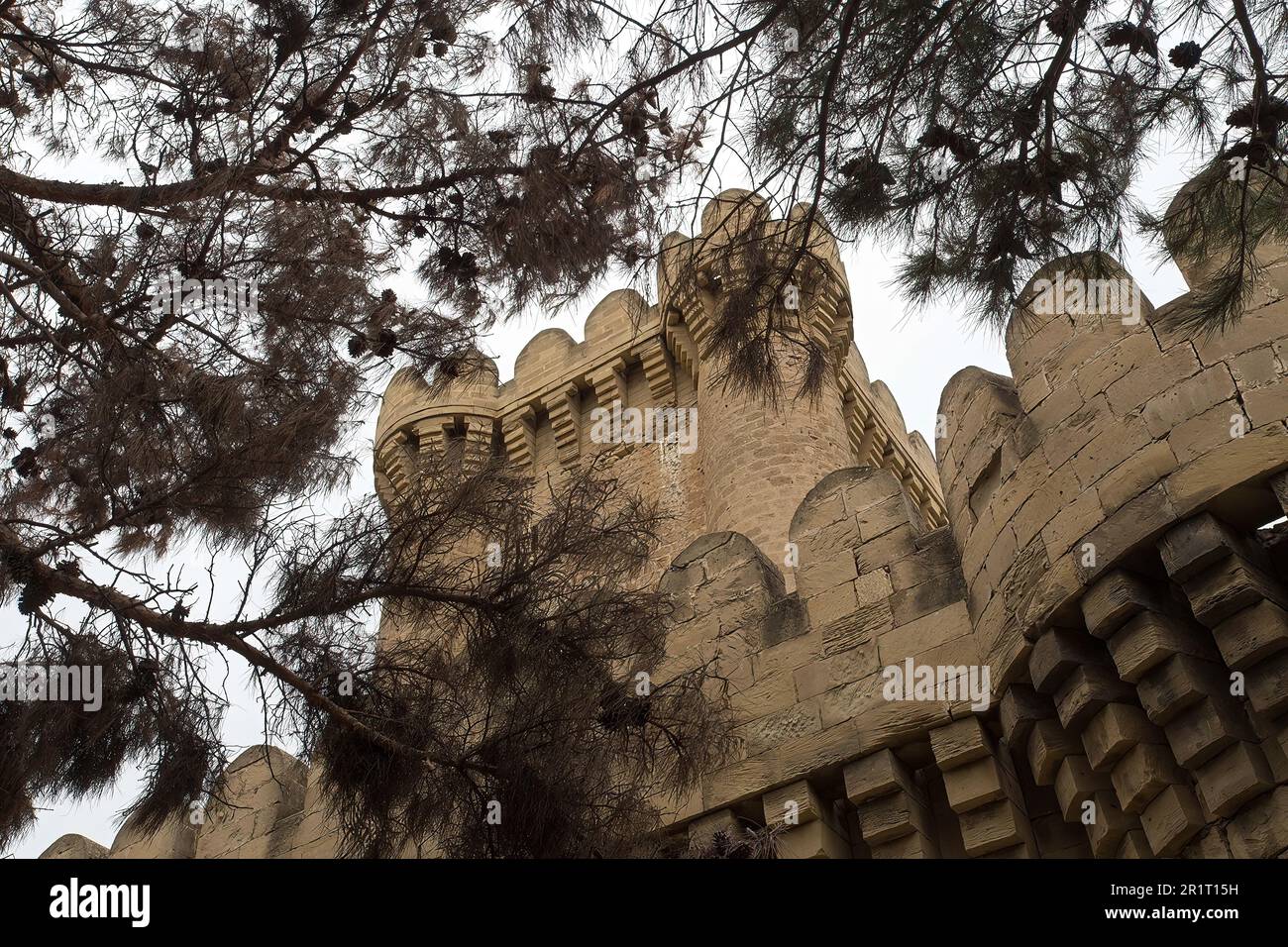 Un formidable donjon Banque D'Images
