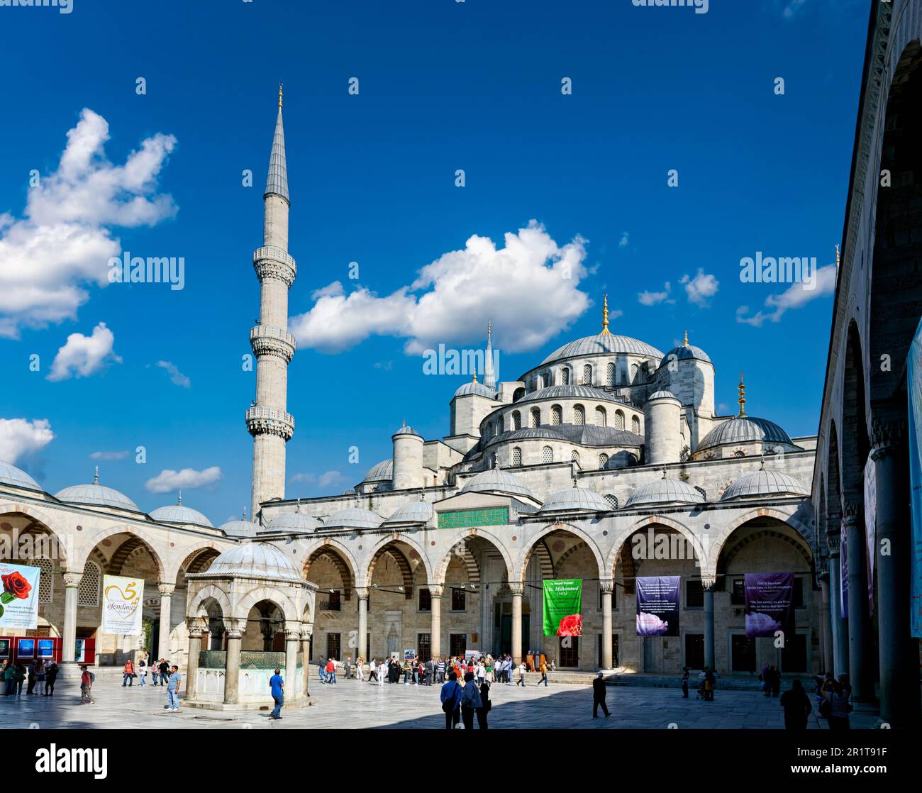 Istanbul Turquie. La Mosquée bleue Banque D'Images