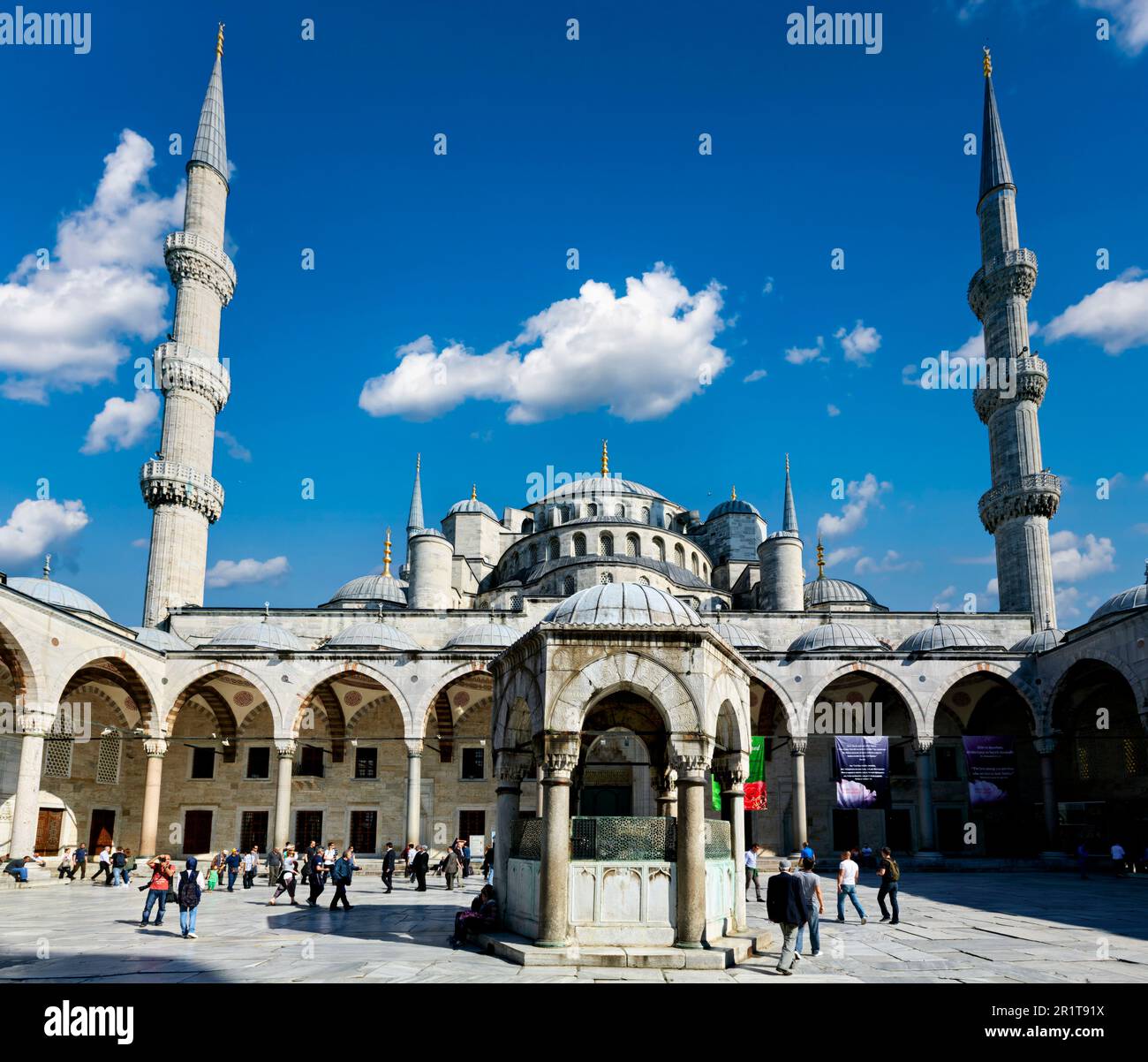 Istanbul Turquie. La Mosquée bleue Banque D'Images