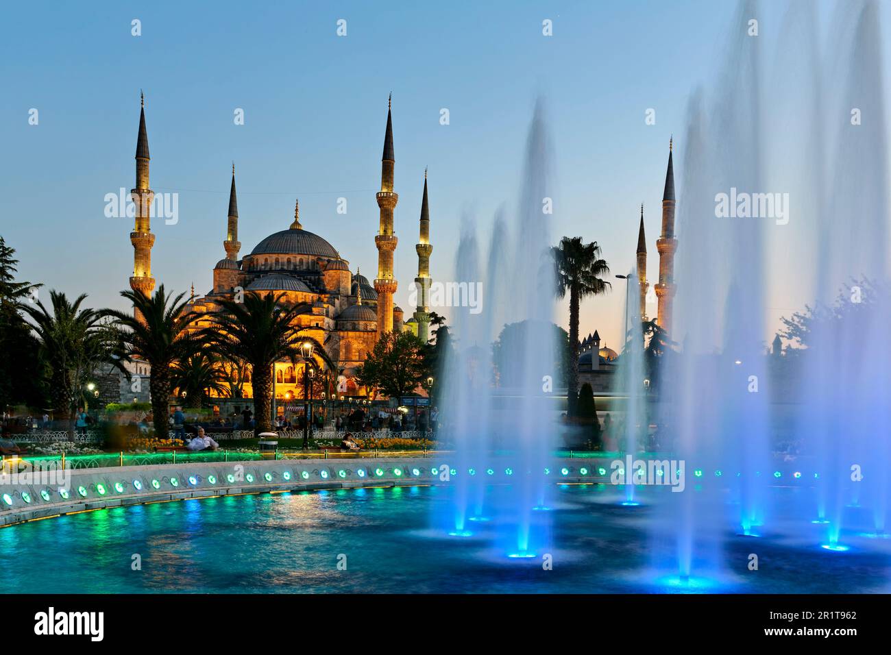 Istanbul Turquie. La Mosquée bleue Banque D'Images