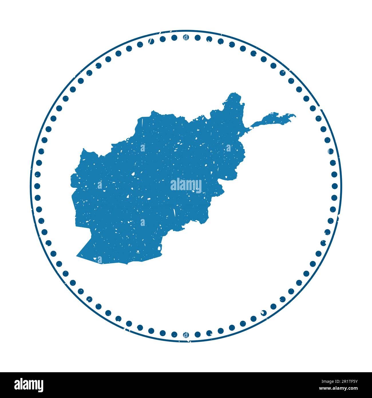 Autocollant Afghanistan. Tampon en caoutchouc de voyage avec carte du pays, illustration vectorielle. Illustration de Vecteur