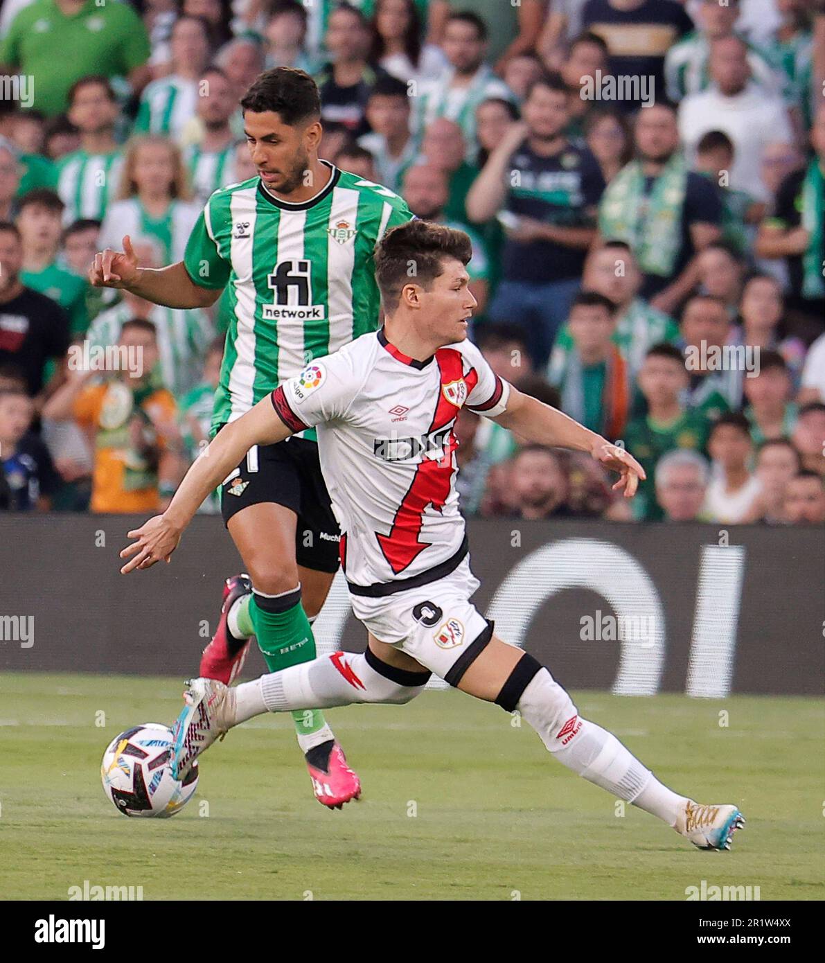 Match de football espagnol la Liga Real Betis vs Rayo Vallecano au stade Benito Villamarin, Séville, Espagne. 15th mai 2023. JORNADA 34 LIGA SANTANDER ESTADIO BENITO VILLAMARIN REAL BETIS-UD RAYO VALLECANO 900/cordon Press Credit: CORDIN PRESS/Alay Live News Banque D'Images