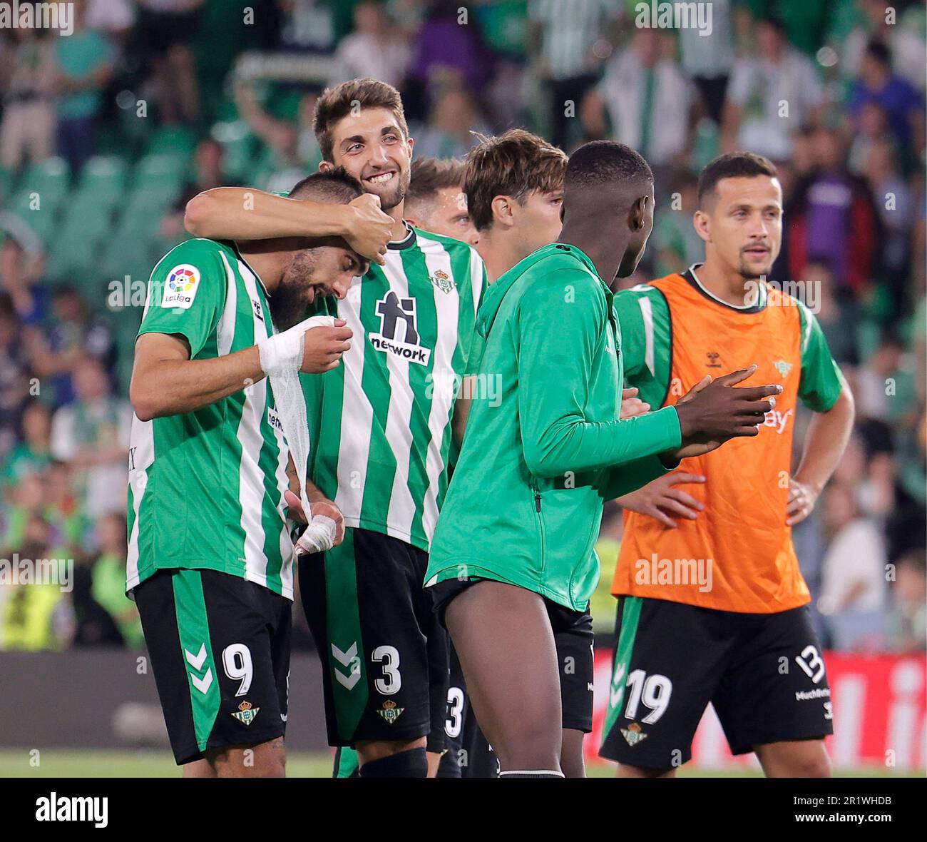 Match de football espagnol la Liga Real Betis vs Rayo Vallecano au stade Benito Villamarin, Séville, Espagne. 15th mai 2023. JORNADA 34 LIGA SANTANDER ESTADIO BENITO VILLAMARIN REAL BETIS-UD RAYO VALLECANO 900/cordon Press Credit: CORDIN PRESS/Alay Live News Banque D'Images