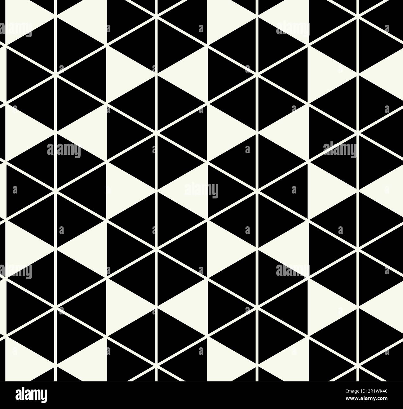 Motif géométrique monochrome vectoriel dans un motif graphique simple. Géométrie tendance. Banque D'Images