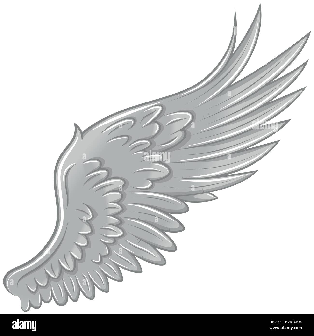 Motif vectoriel d'ailes d'ange, ailes d'oiseau pour la décoration Illustration de Vecteur