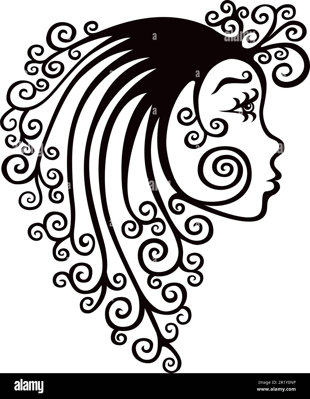 Symbole Virgo décoratif Illustration de Vecteur
