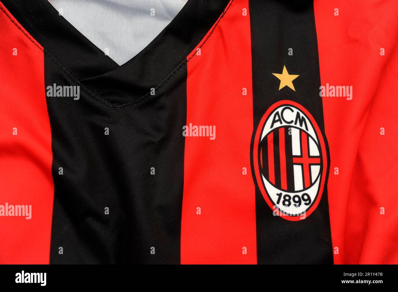 logo de la robe du club de football ac Milan Banque D'Images