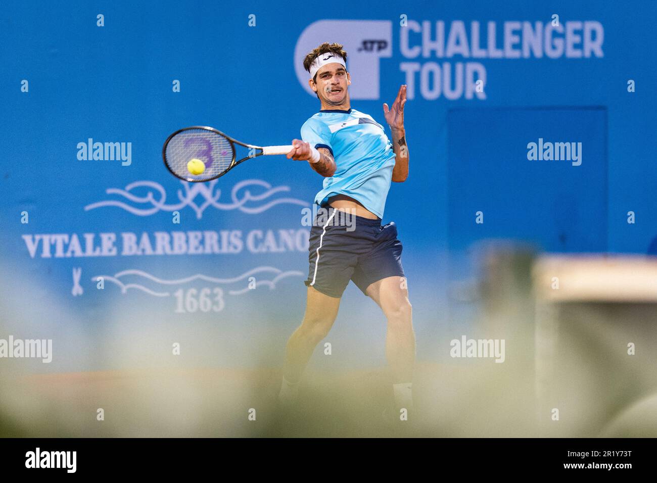 TURIM, tu - 15.05.2023: PIEMONTE OPEN ATP CHALLENGER 175 - tennis - ATP  Challenger Tour - Piemonte Open - Thiago Wild (BRA) X Francesco Passaro  (ITA) valide pour la première phase du